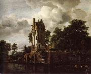 Jacob van Ruisdael Reconstruction of the ruins of the Manor Kostverloren Sweden oil painting artist